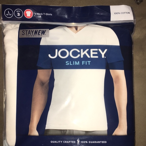 jockey slim fit v neck